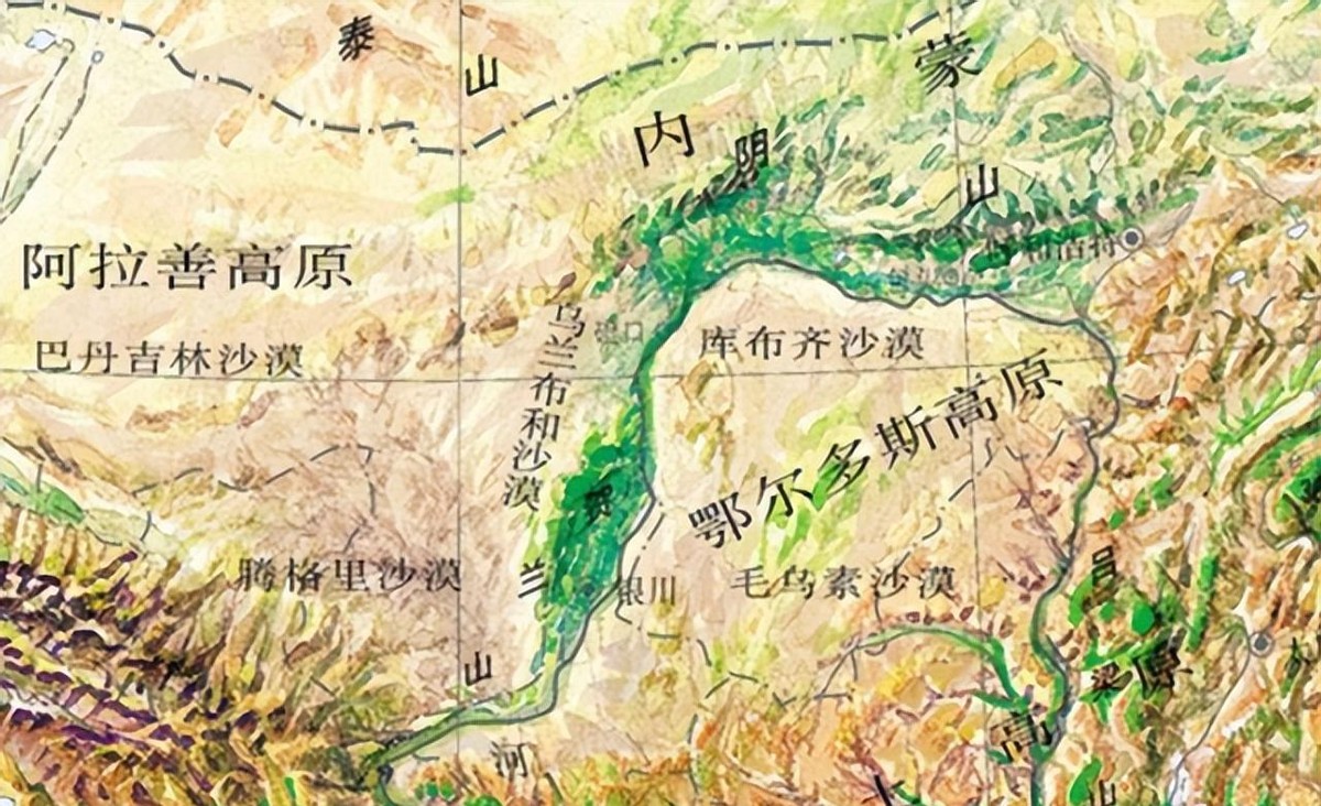 引黄入沙 库布齐沙漠治理 黄河变绿洲_内蒙沙漠化